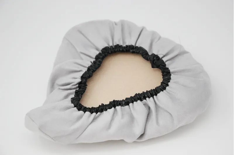 Velvet Bike Saddle Cover Grey-2